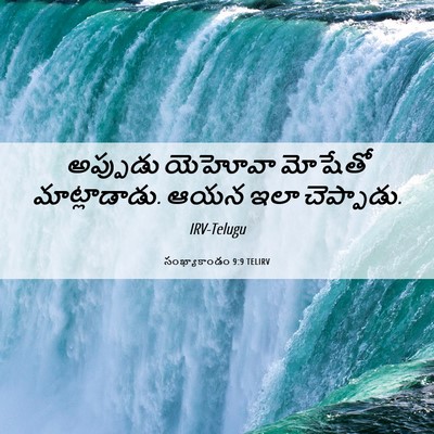 Picture 06 - సంఖ్యాకాండం 9:9 TELIRV - అప్పుడు యెహోవా - Bible Verse Picture