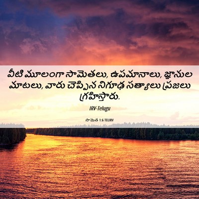 Picture 06 - సామెత 1:6 TELIRV - వీటి మూలంగా - Bible Verse Picture