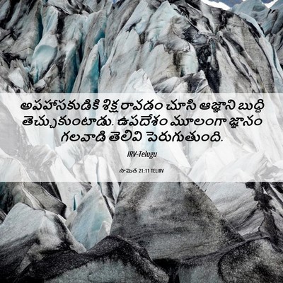 Picture 06 - సామెత 21:11 TELIRV - అపహాసకుడికి శిక్ష - Bible Verse Picture