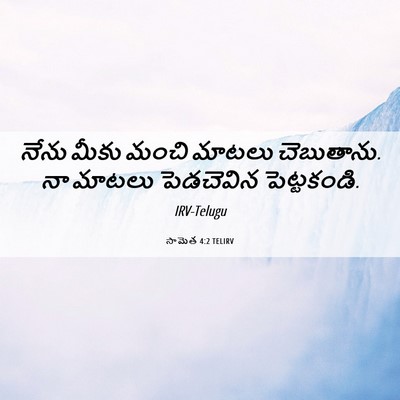 Picture 06 - సామెత 4:2 TELIRV - నేను మీకు మంచి - Bible Verse Picture