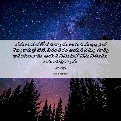 Picture 06 - సామెత 8:30 TELIRV - నేను ఆయనతోనే - Bible Verse Picture