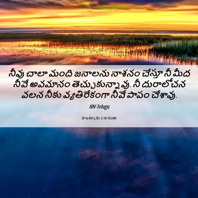 Picture 06 - హబక్కూకు 2:10 TELIRV - నీవు చాలా మంది - Bible Verse Picture