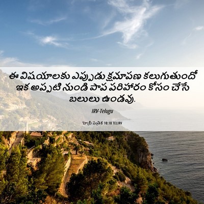 Picture 06 - హెబ్రీ పత్రిక 10:18 TELIRV - ఈ విషయాలకు - Bible Verse Picture