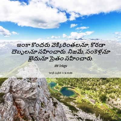 Picture 06 - హెబ్రీ పత్రిక 11:36 TELIRV - ఇంకా కొందరు - Bible Verse Picture