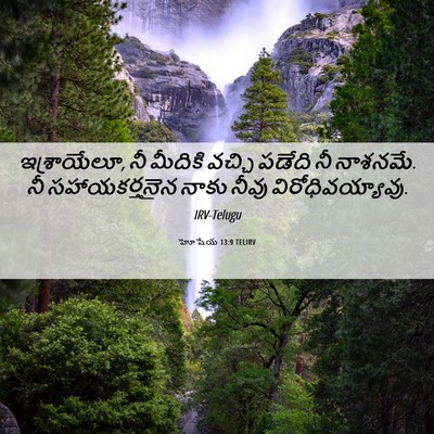 Picture 06 - హోషేయ 13:9 TELIRV - ఇశ్రాయేలూ, నీ - Bible Verse Picture