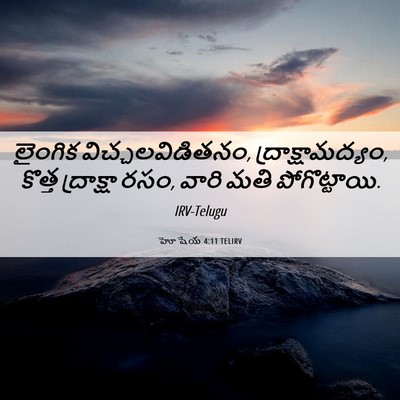 Picture 06 - హోషేయ 4:11 TELIRV - లైంగిక - Bible Verse Picture