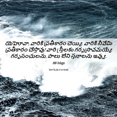 Picture 06 - హోషేయ 9:14 TELIRV - యెహోవా, వారికి - Bible Verse Picture