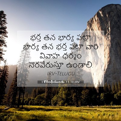 Picture 07 - 1 కొరింథీయులకు 7:3 TELIRV - భర్త తన భార్య - Bible Verse Picture