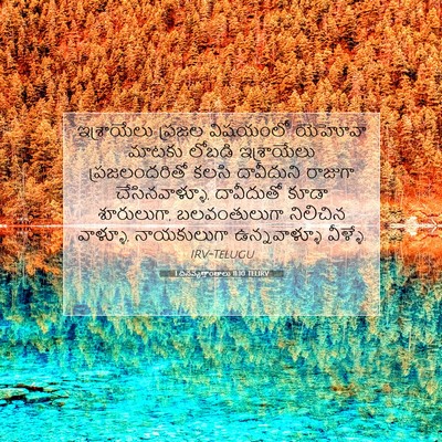 Picture 07 - 1 దినవృత్తాంతాలు 11:10 TELIRV - ఇశ్రాయేలు ప్రజల - Bible Verse Picture