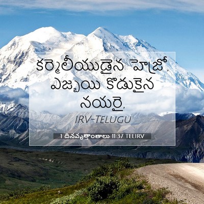 Picture 07 - 1 దినవృత్తాంతాలు 11:37 TELIRV - కర్మెలీయుడైన - Bible Verse Picture