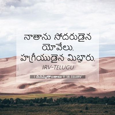 Picture 07 - 1 దినవృత్తాంతాలు 11:38 TELIRV - నాతాను సోదరుడైన - Bible Verse Picture