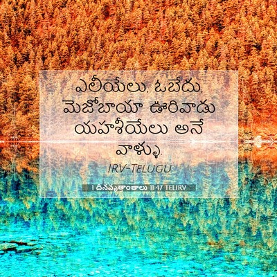 Picture 07 - 1 దినవృత్తాంతాలు 11:47 TELIRV - ఎలీయేలు, ఓబేదు, - Bible Verse Picture
