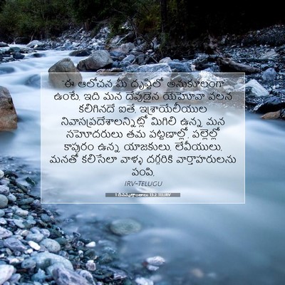 Picture 07 - 1 దినవృత్తాంతాలు 13:2 TELIRV - “ఈ ఆలోచన మీ - Bible Verse Picture