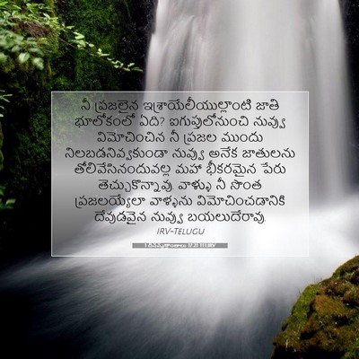 Picture 07 - 1 దినవృత్తాంతాలు 17:21 TELIRV - నీ ప్రజలైన - Bible Verse Picture