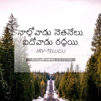 Picture 07 - 1 దినవృత్తాంతాలు 2:14 TELIRV - నాల్గోవాడు - Bible Verse Picture