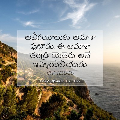 Picture 07 - 1 దినవృత్తాంతాలు 2:17 TELIRV - అబీగయీలుకు అమాశా - Bible Verse Picture