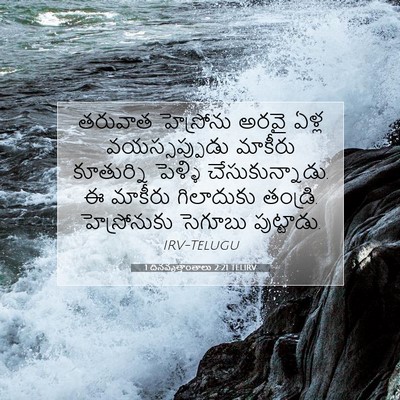 Picture 07 - 1 దినవృత్తాంతాలు 2:21 TELIRV - తరువాత హెస్రోను - Bible Verse Picture