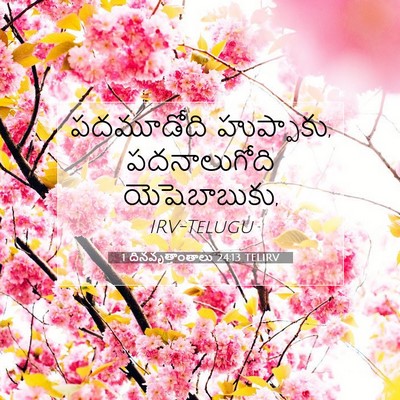 Picture 07 - 1 దినవృత్తాంతాలు 24:13 TELIRV - పదమూడోది - Bible Verse Picture