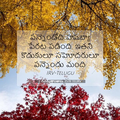 Picture 07 - 1 దినవృత్తాంతాలు 25:19 TELIRV - పన్నెండోది హషబ్యా - Bible Verse Picture