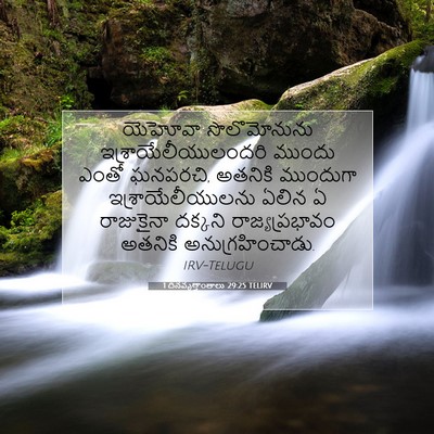 Picture 07 - 1 దినవృత్తాంతాలు 29:25 TELIRV - యెహోవా సొలొమోనును - Bible Verse Picture
