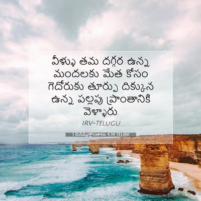 Picture 07 - 1 దినవృత్తాంతాలు 4:39 TELIRV - వీళ్ళు తమ దగ్గర - Bible Verse Picture