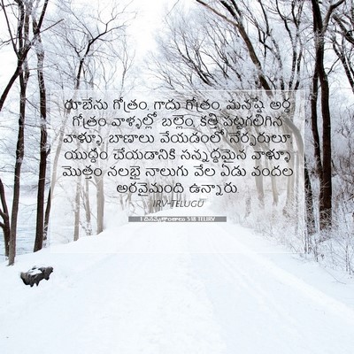 Picture 07 - 1 దినవృత్తాంతాలు 5:18 TELIRV - రూబేను గోత్రం, - Bible Verse Picture