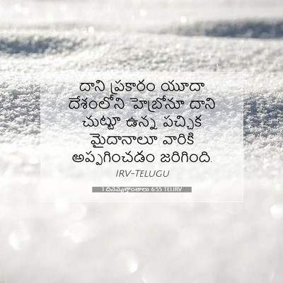 Picture 07 - 1 దినవృత్తాంతాలు 6:55 TELIRV - దాని ప్రకారం యూదా - Bible Verse Picture