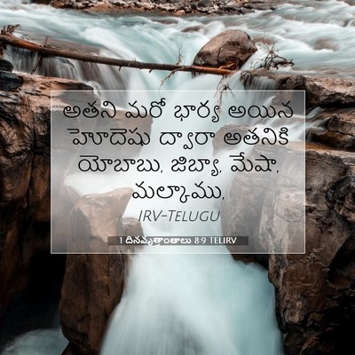 Picture 07 - 1 దినవృత్తాంతాలు 8:9 TELIRV - అతని మరో భార్య - Bible Verse Picture