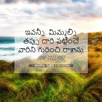Picture 07 - 1 యోహాను పత్రిక 2:26 TELIRV - ఇవన్నీ, మిమ్మల్ని - Bible Verse Picture