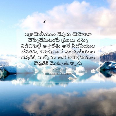 Picture 07 - 1 రాజులు 11:31 TELIRV - ఇశ్రాయేలీయుల - Bible Verse Picture