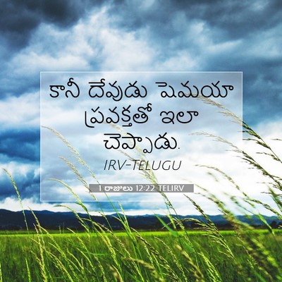 Picture 07 - 1 రాజులు 12:22 TELIRV - కానీ దేవుడు షెమయా - Bible Verse Picture