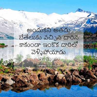 Picture 07 - 1 రాజులు 13:10 TELIRV - అందుకని అతడు - Bible Verse Picture
