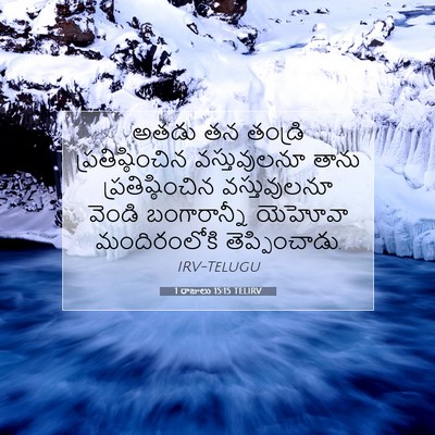 Picture 07 - 1 రాజులు 15:15 TELIRV - అతడు తన తండ్రి - Bible Verse Picture