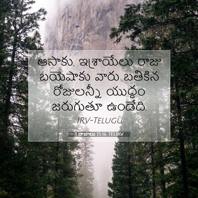 Picture 07 - 1 రాజులు 15:16 TELIRV - ఆసాకు, ఇశ్రాయేలు - Bible Verse Picture