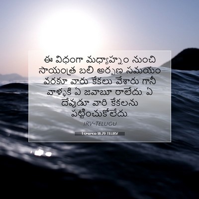 Picture 07 - 1 రాజులు 18:29 TELIRV - ఈ విధంగా - Bible Verse Picture
