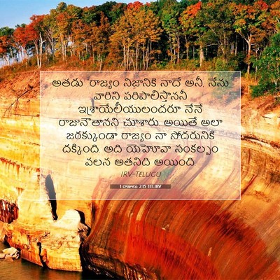 Picture 07 - 1 రాజులు 2:15 TELIRV - అతడు “రాజ్యం - Bible Verse Picture