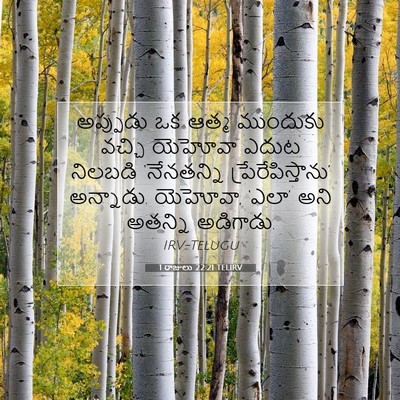 Picture 07 - 1 రాజులు 22:21 TELIRV - అప్పుడు ఒక ఆత్మ - Bible Verse Picture