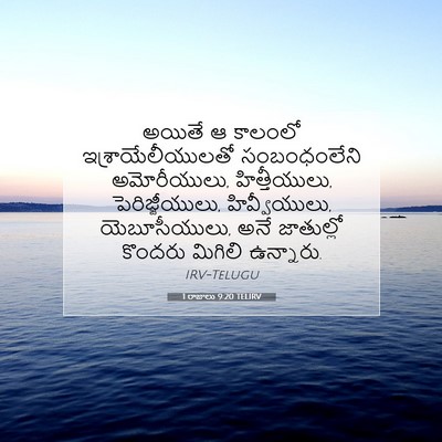 Picture 07 - 1 రాజులు 9:20 TELIRV - అయితే ఆ కాలంలో - Bible Verse Picture
