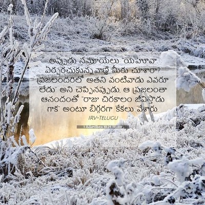 Picture 07 - 1 సమూయేలు 10:24 TELIRV - అప్పుడు సమూయేలు - Bible Verse Picture