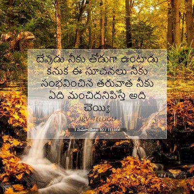 Picture 07 - 1 సమూయేలు 10:7 TELIRV - దేవుడు నీకు - Bible Verse Picture