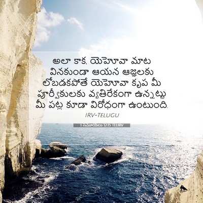 Picture 07 - 1 సమూయేలు 12:15 TELIRV - అలా కాక, యెహోవా మాట - Bible Verse Picture