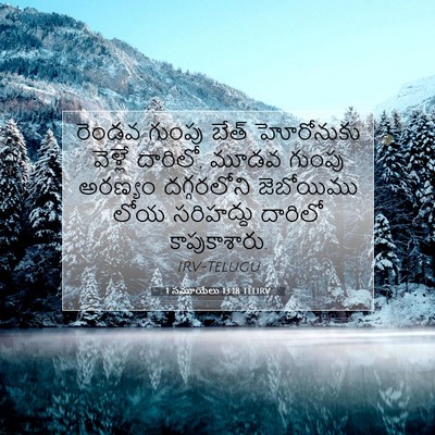 Picture 07 - 1 సమూయేలు 13:18 TELIRV - రెండవ గుంపు బేత్‌ - Bible Verse Picture