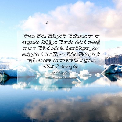 Picture 07 - 1 సమూయేలు 15:11 TELIRV - “సౌలు నేను - Bible Verse Picture