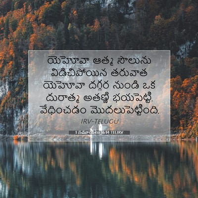 Picture 07 - 1 సమూయేలు 16:14 TELIRV - యెహోవా ఆత్మ - Bible Verse Picture