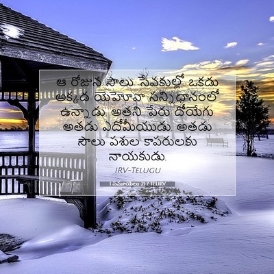 Picture 07 - 1 సమూయేలు 21:7 TELIRV - ఆ రోజున సౌలు - Bible Verse Picture