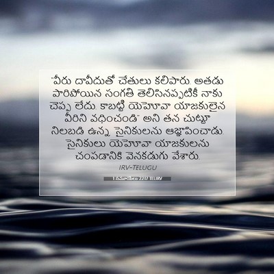 Picture 07 - 1 సమూయేలు 22:17 TELIRV - “వీరు దావీదుతో - Bible Verse Picture