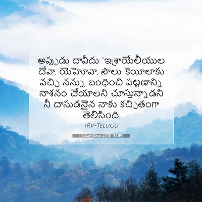 Picture 07 - 1 సమూయేలు 23:10 TELIRV - అప్పుడు దావీదు - Bible Verse Picture