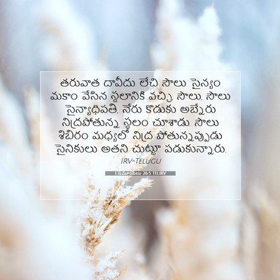Picture 07 - 1 సమూయేలు 26:5 TELIRV - తరువాత దావీదు - Bible Verse Picture