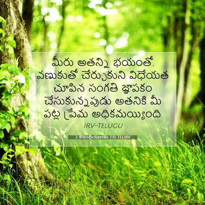 Picture 07 - 2 కొరింథీయులకు 7:15 TELIRV - మీరు అతన్ని భయంతో, - Bible Verse Picture