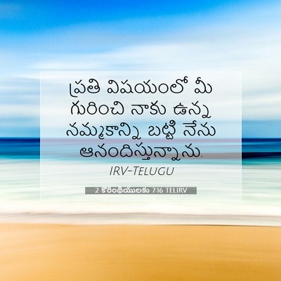 Picture 07 - 2 కొరింథీయులకు 7:16 TELIRV - ప్రతి విషయంలో మీ - Bible Verse Picture